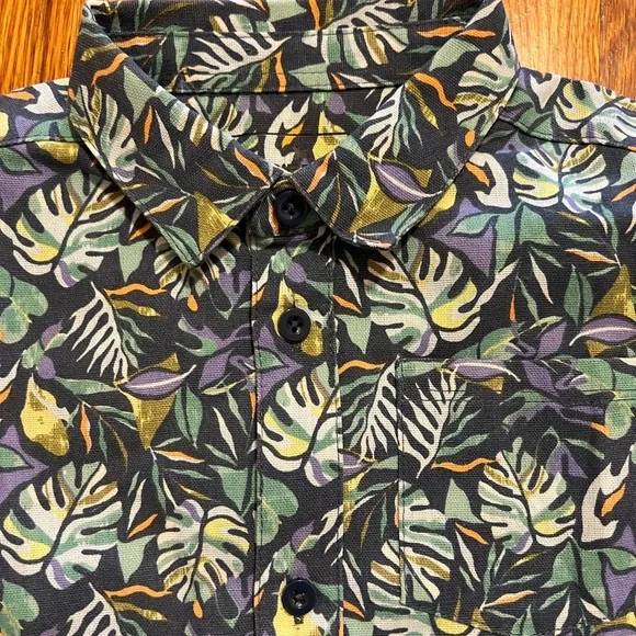 Eddie Bauer Linen blend Jungle Print 2-pc set NWOT - Picture 3 of 6